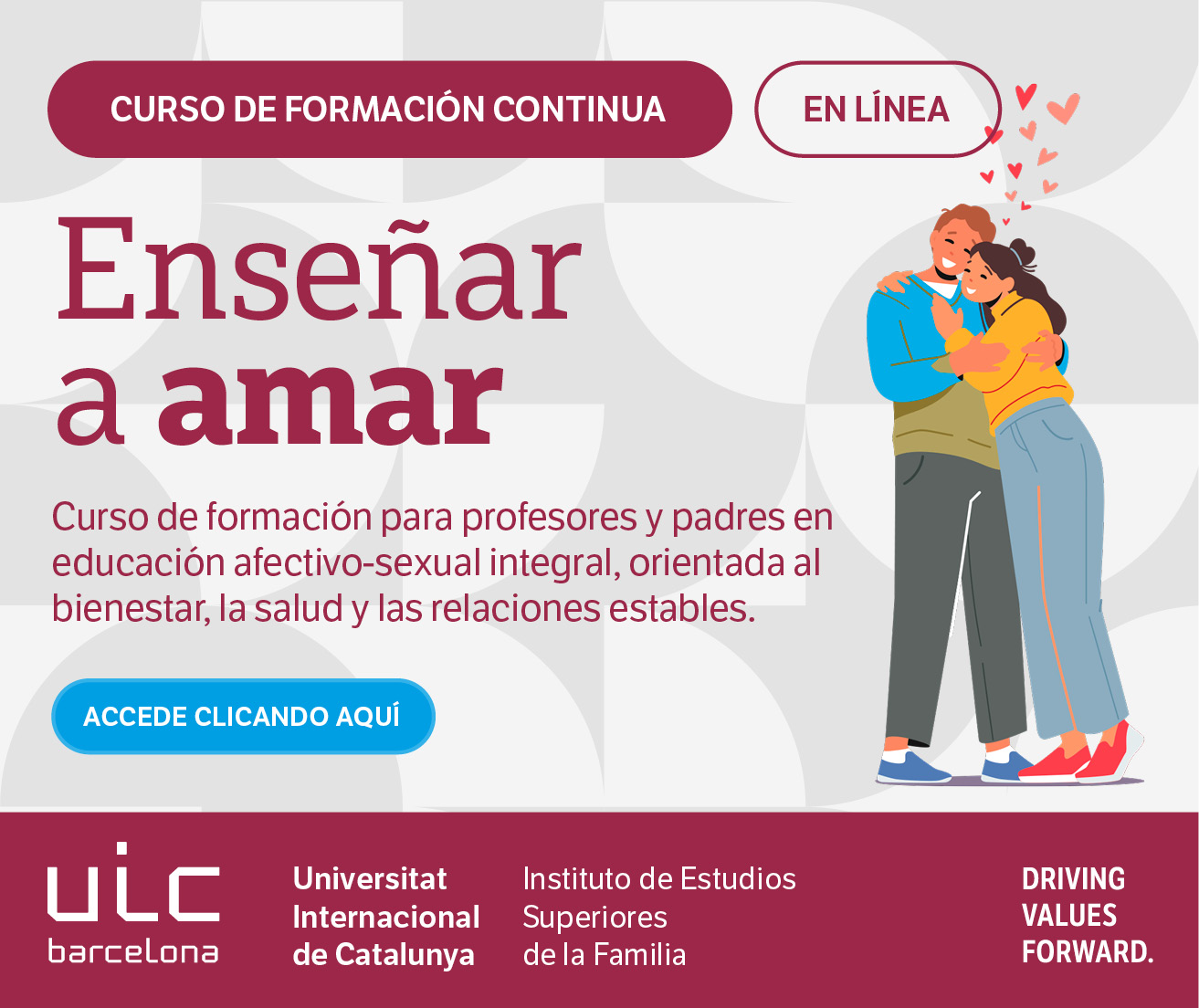 Enseñar a Amar. Curso de formación continua. UIC